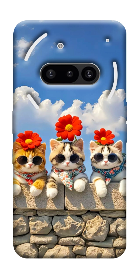 Чохол Flower cats для Nothing Phone (3a)