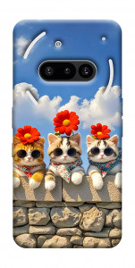Чохол Flower cats для Nothing Phone (3a)