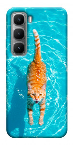 Чехол Cat swimming для Infinix Hot 60 Pro