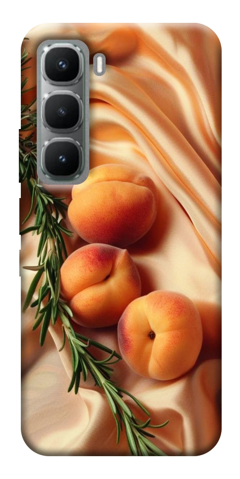 Чехол Лакешери персики для Infinix Hot 60 Pro