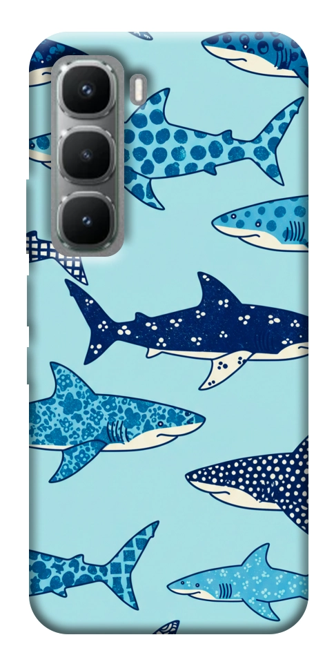 Чехол Shark pattern для Infinix Hot 60 Pro