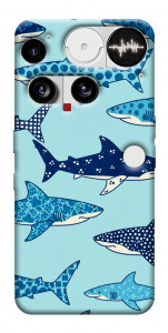Чехол Shark pattern для Nothing Phone (3)