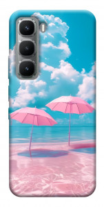 Чехол Розовые зонтики для Infinix Hot 60 Pro