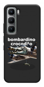 Чехол Bombardino Crocodilo volante для Infinix Hot 60 Pro