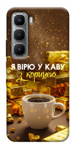 Чехол Верю в кофе для Infinix Hot 60 Pro