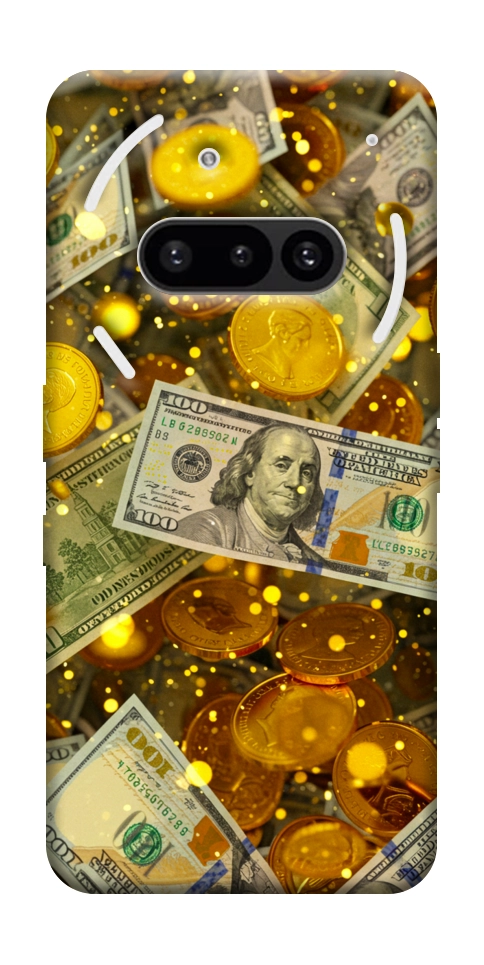 Чохол Gold and dollars для Nothing Phone (3a)
