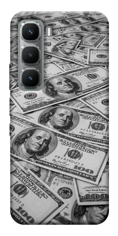 Чехол Dollars background для Infinix Hot 60 Pro