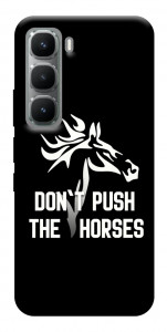 Чехол Dont push the horses для Infinix Hot 60 Pro