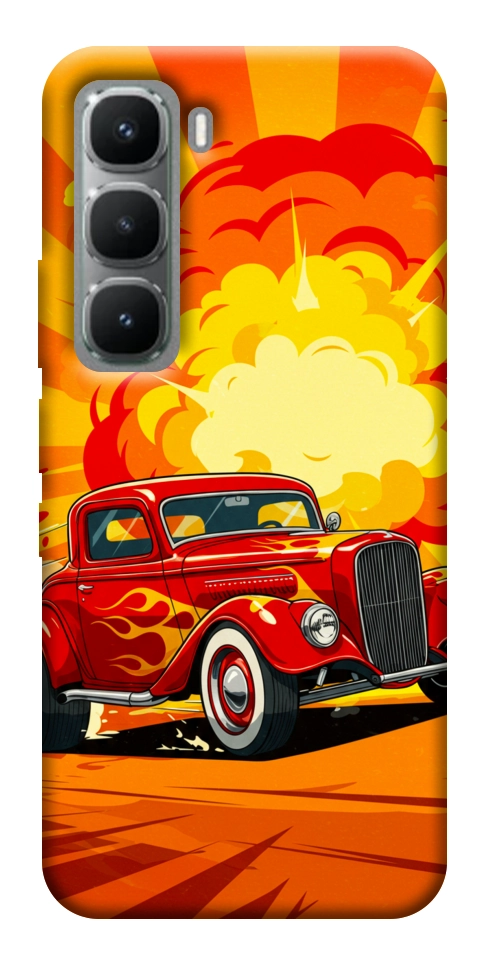 Чехол Retro comics car для Infinix Hot 60 Pro