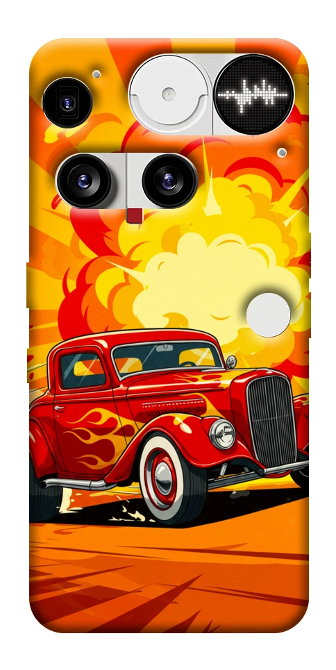 Чохол Retro comics car для Nothing Phone (3)