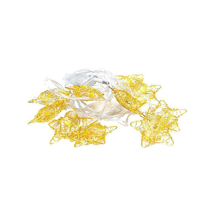 Гірлянда електрична LED "Золота Зірка" RJ-13 10 лампочок 2 метри