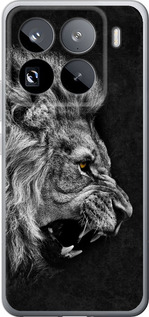 Чехол для Xiaomi 15 Pro Лев (Черный)