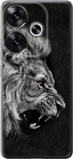 Чохол для Xiaomi Poco F6 Лев (Black)
