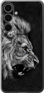 Чехол для Samsung Galaxy S24 FE Лев (Чорний)