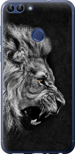 Чехол для Huawei P Smart Лев (Черный)
