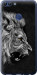 Чехол для Huawei P Smart Лев (Черный)
