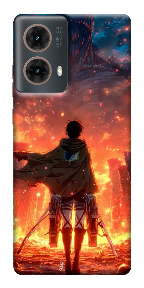 Чехол Attack on titan eren для Motorola Moto G85
