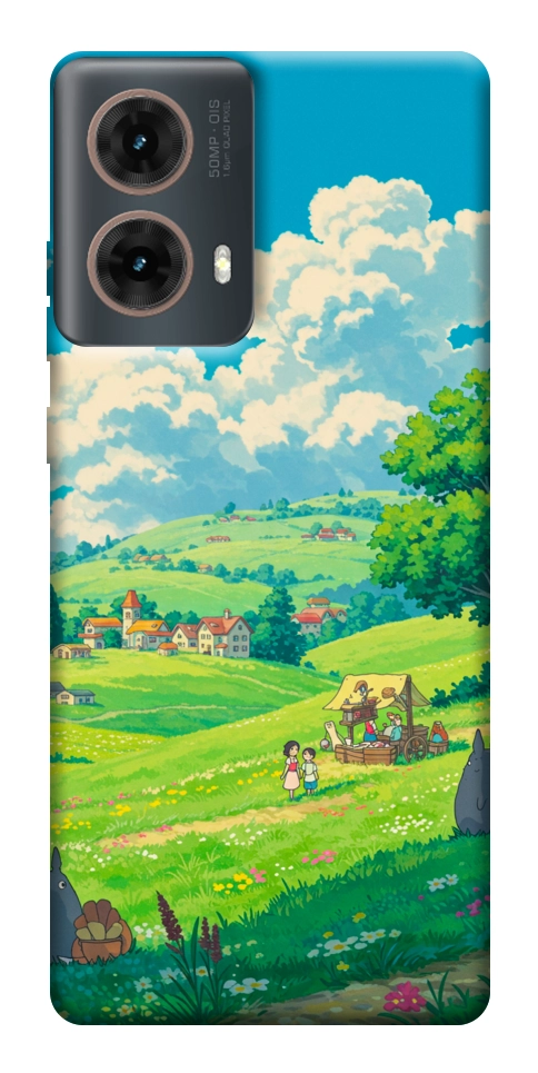 Чехол Miyazaki landscape для Motorola Moto G85