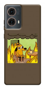 Чохол Dog in the fire для Motorola Moto G85