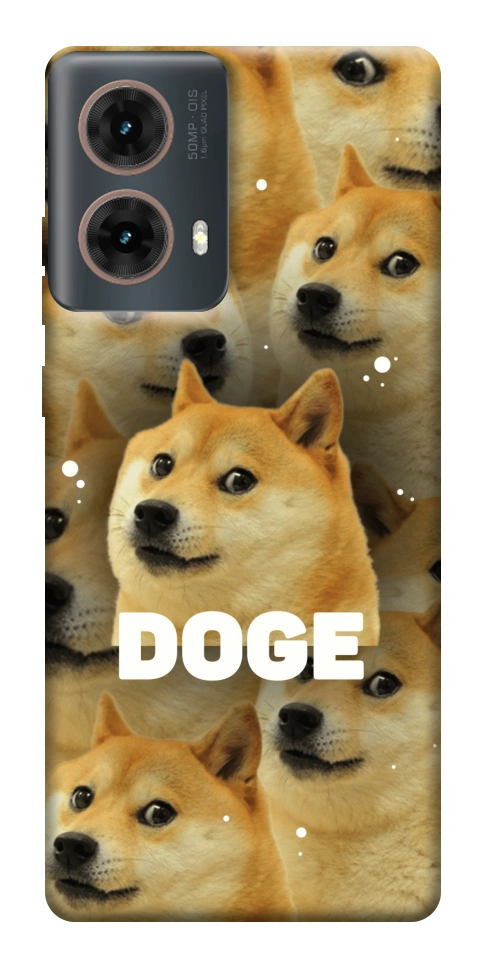 Чехол Doge pattern для Motorola Moto G85