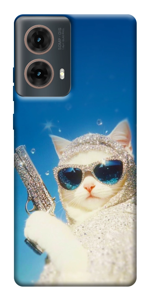 Чехол Diamond kitty для Motorola Moto G85