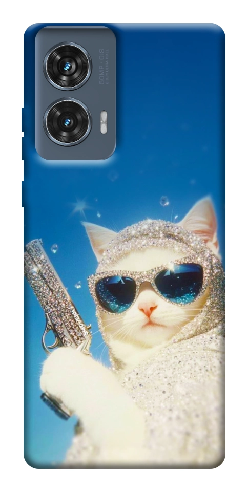 Чехол Diamond kitty для Motorola Edge 50 Fusion
