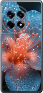 Чехол для OnePlus 12R Роса на цветке (Фиолетовый)