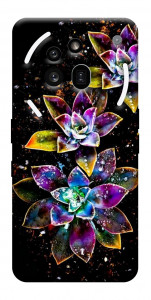 Чехол Flowers on black для Nothing Phone (3a) Pro
