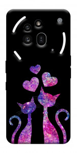 Чехол Космические коты для Nothing Phone (3a) Pro