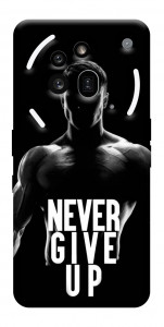 Чехол Never give up для Nothing Phone (3a) Pro