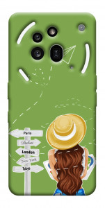 Чехол Travel girl для Nothing Phone (3a) Pro