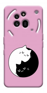 Чехол Коты инь-янь для Nothing Phone (3a) Pro