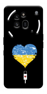 Чехол З Україною в серці для Nothing Phone (3a) Pro