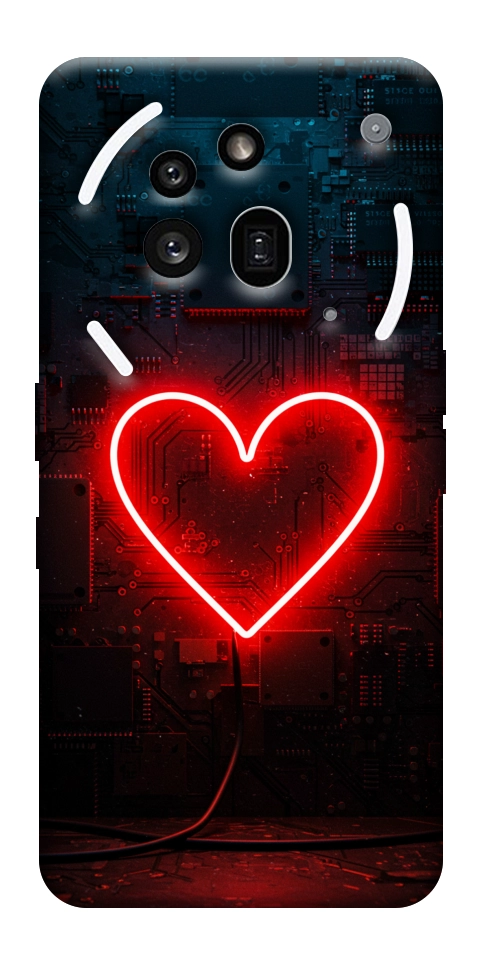 Чехол Яркое сердце для Nothing Phone (3a) Pro