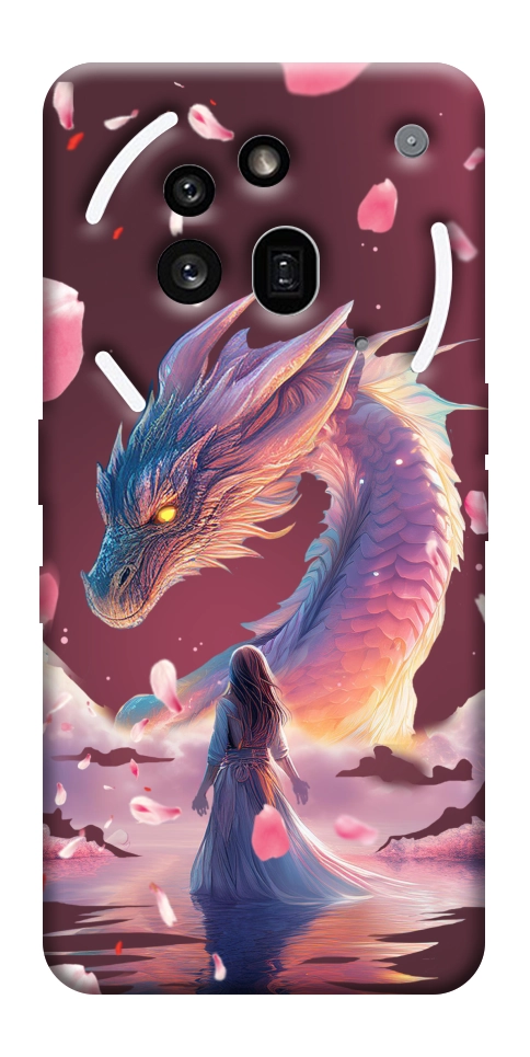 Чехол Girl and dragon для Nothing Phone (3a) Pro