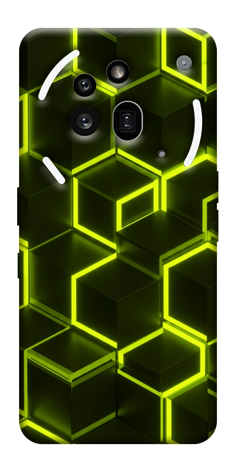 Чехол Neon hexagon для Nothing Phone (3a) Pro