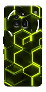 Чехол Neon hexagon для Nothing Phone (3a) Pro