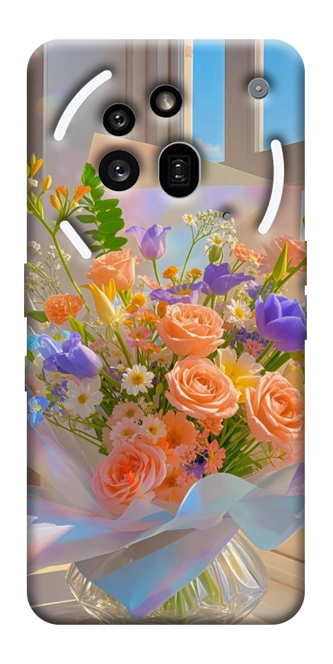 Чехол Яркий букет для Nothing Phone (3a) Pro