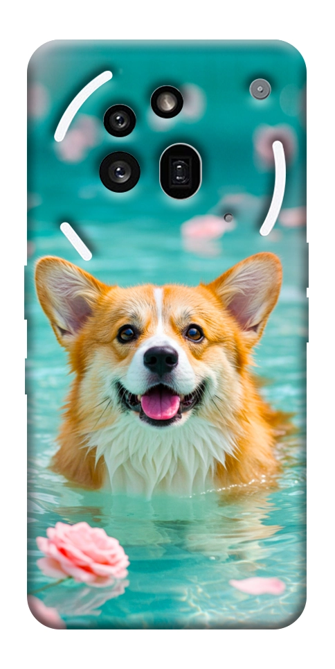 Чехол Swimming corgi для Nothing Phone (3a) Pro