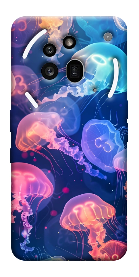 Чехол Neon jellyfishes для Nothing Phone (3a) Pro