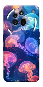 Чехол Neon jellyfishes для Nothing Phone (3a) Pro
