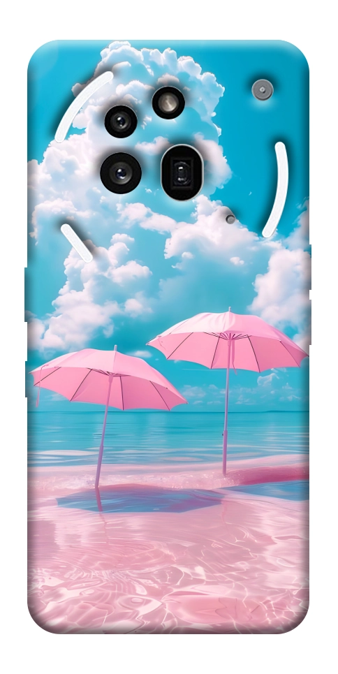 Чехол Розовые зонтики для Nothing Phone (3a) Pro
