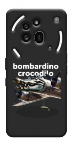 Чехол Bombardino Crocodilo volante для Nothing Phone (3a) Pro