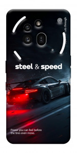 Чехол Black and red care для Nothing Phone (3a) Pro