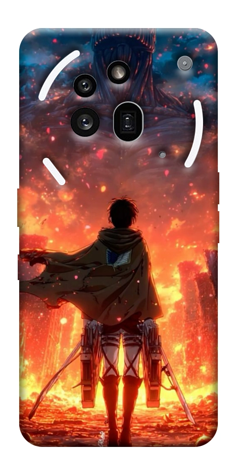 Чехол Attack on titan eren для Nothing Phone (3a) Pro