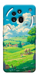Чехол Miyazaki landscape для Nothing Phone (3a) Pro