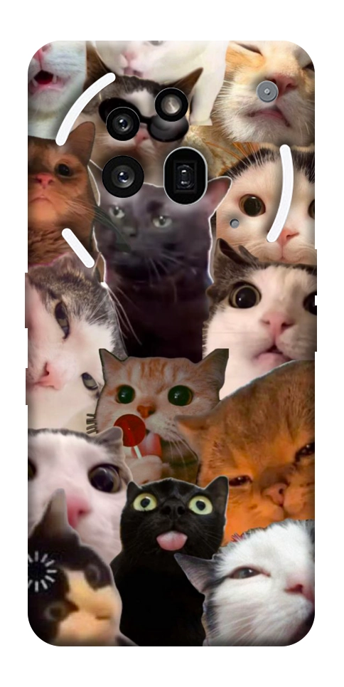 Чехол Сats сollage для Nothing Phone (3a) Pro