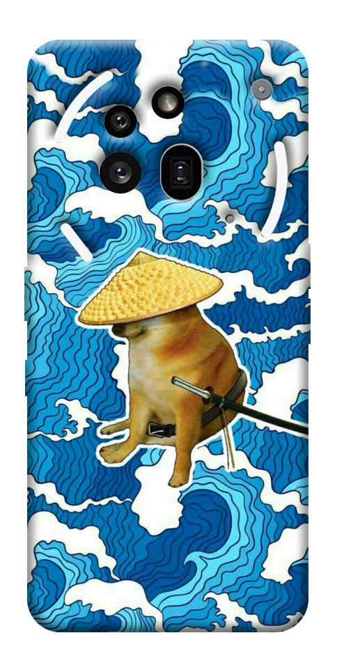 Чехол Sad dog samurai для Nothing Phone (3a) Pro