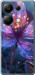 Чехол для Xiaomi Redmi Note 13 Pro 4G Магический цветок (Фиолетовый)