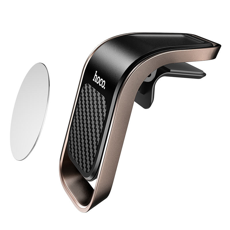 Фото Автодержатель Hoco CA74 магнитный (Черно - стальной) на vchehle.ua